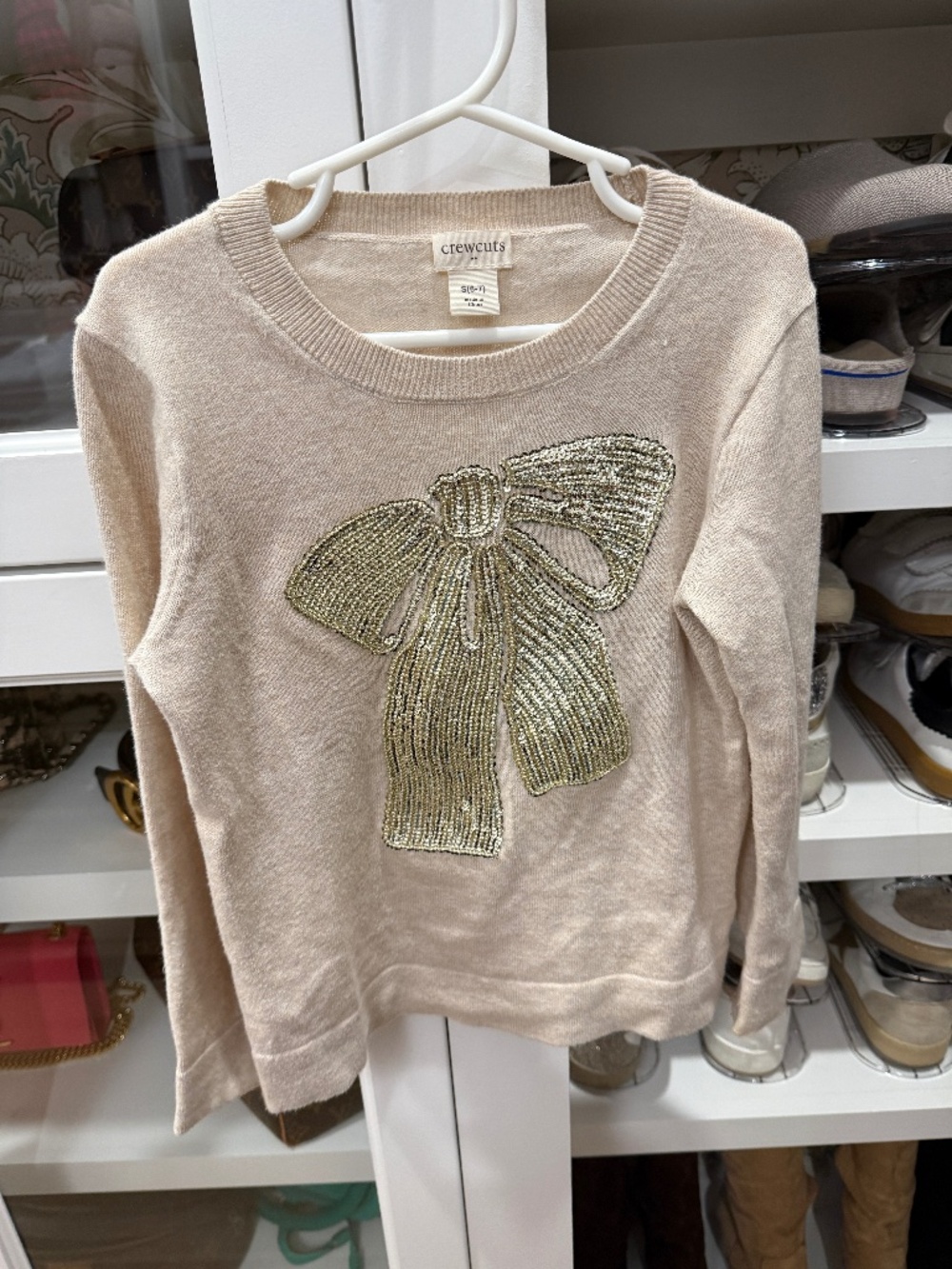 Crewcuts by J.Crew Sequin Bow Sweater